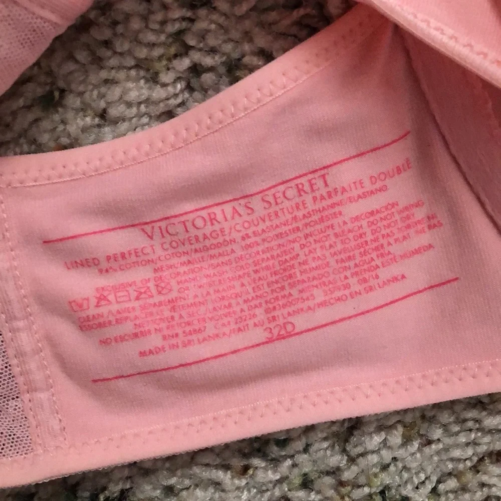 Victoria’s Secret Racerback Push-Up Lined Perfect Coverage Sequin Bra - Picture 3 of 3